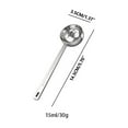 thumbnail image 1 of Stainless Steel Measuring Spoon, Graduated Kitchen Tool, Long Handle Design for Easy Use, Ideal for Coffee, Tea, and Protein Powder, Perfect for Home Cooks and Coffee Lovers, 0.5oz, 1 of 6
