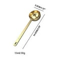 thumbnail image 1 of Stainless Steel Measuring Spoon, Graduated Kitchen Tool, Long Handle Design for Easy Use, Ideal for Coffee, Tea, and Protein Powder, Perfect for Home Cooks and Coffee Lovers, 0.5oz, 1 of 6