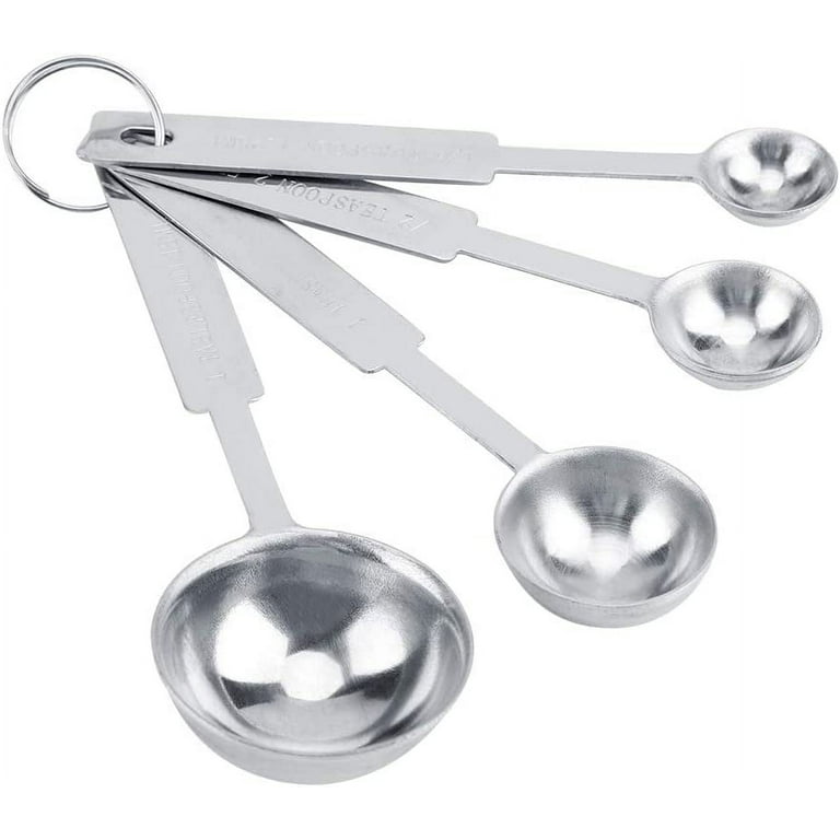 CATOOMUU Measuring Spoons Set of 10, Heavy Duty Stainless Steel Metal  Teaspoons Tablespoons, for Dry or Liquid