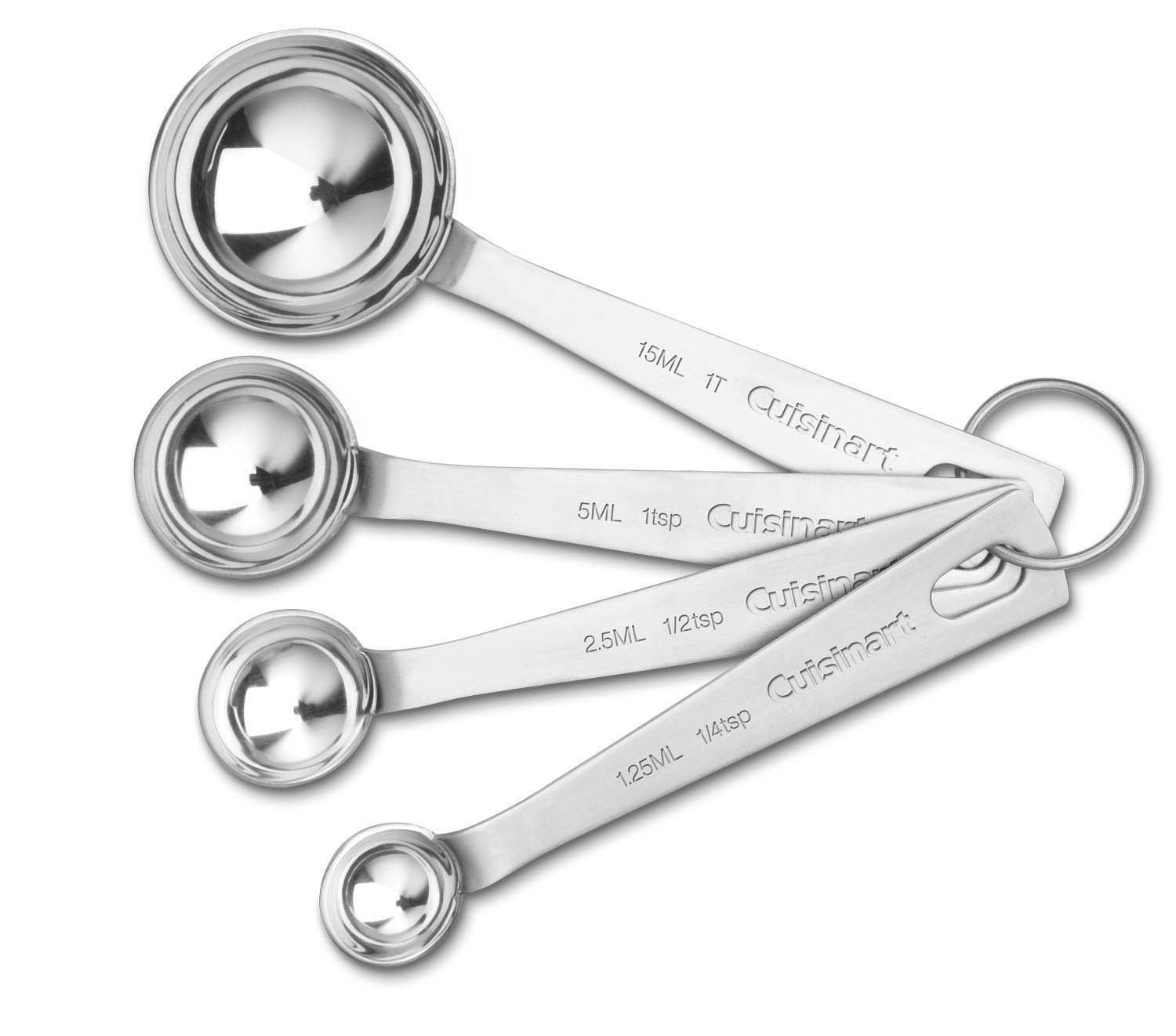 Cuisinart Non-Handled Stainless Steel Measuring Spoons - Walmart.com