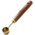 thumbnail image 1 of Stainless Steel Measuring Spoons and Cups 8 Piece Set with Walnut Handle, 1 of 10