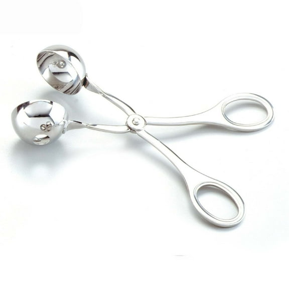 Stainless Steel Meat Baller Ball Maker Meatball Scoop None-Stick Baller Tongs Meat Ball Maker Mold Cake Pop,Ice Tongs,Cookie Dough Scoop for Kitchen