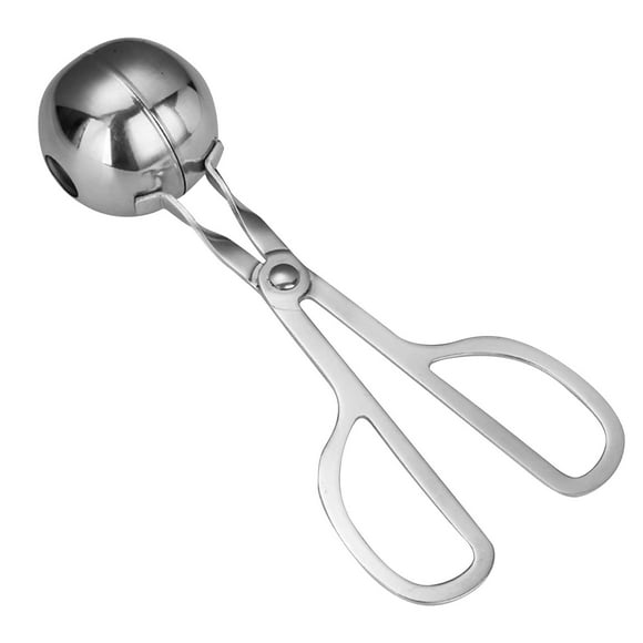 Stainless Steel Meat Baller, Non-Stick Meatball Scoop Maker, Cake Pop Baller, Cookie Dough Tongs - for Meatball, Cake, Ice Cream, Melon Fruits，M