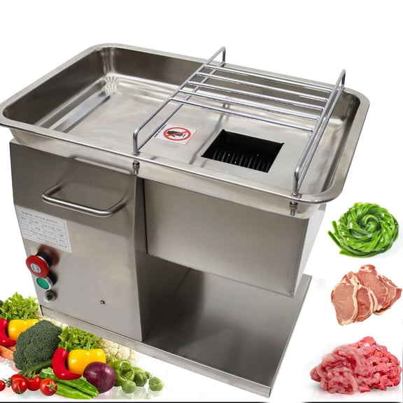 Stainless Steel Meat Cutter Meat Granules Cutter Shredded Meat Cutter Slices Meat Slicer with 6mm Blade