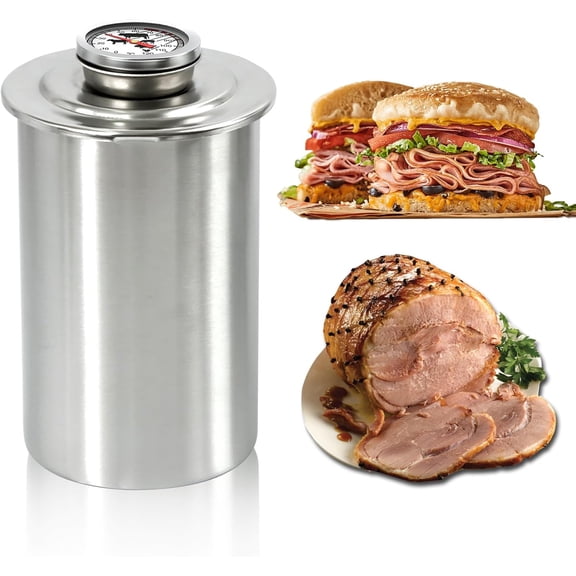 Stainless Steel Meat Presser - Meat Presser For Cooking, Meat Large Capacity Ham Press Maker With Round Shape Meat Press, Meat Presser For Ground Beef