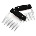 thumbnail image 1 of Stainless Steel Meat-Shredding Claws With Wooden Handle, 1 of 3