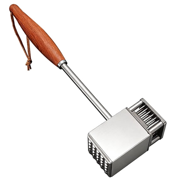 Stainless Steel Meat Tenderizer Mallet with Rosewood Handle, Dual-Sided Meat Hammer with 36 Needles for Tenderizing Flattening, Kitchen Meat Pounder Tool for Steak Chicken Cutlets
