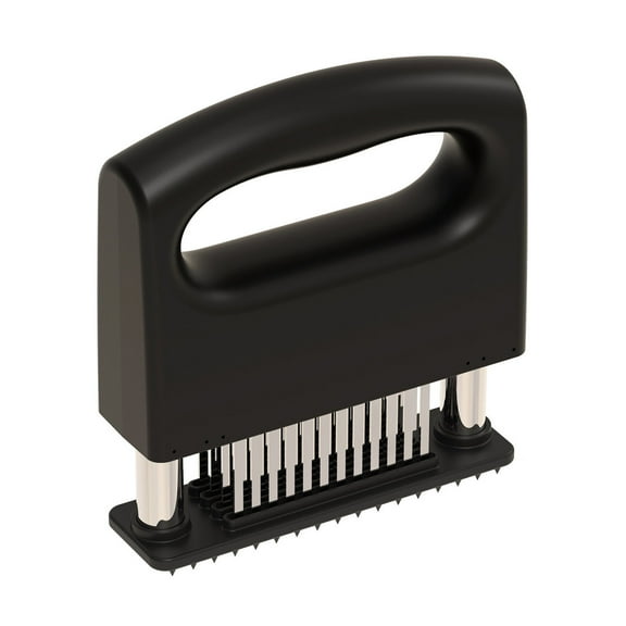 Stainless Steel Meat Tenderizer Tool | 48 Needle Blades | ABS Handle with Safety Lock | Ergonomic Design for Beef, Pork, Chicken | Easy to Clean | 5.12x4.53 Inches | Kitchen & BBQ Essential