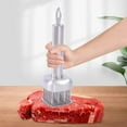 thumbnail image 1 of Stainless Steel Meat Tenderizer With 24 Needles Flavor Marinade Meat Injector, 1 of 6