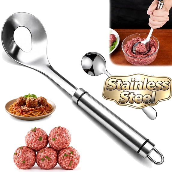 Stainless Steel Meatball Maker, Meatball Maker Spoon – Make Perfect Meatballs Without Messy Hands, Spoon - 1pc