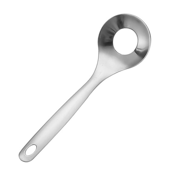 Stainless Steel Meatball Maker Tool | Oval Hole Design for Homemade Meatballs | Food-Grade Safe Material | Includes Spoon