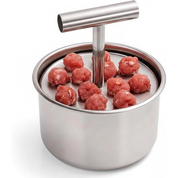 Stainless Steel Meatball Press Maker, Manual Meatball Mold Maker