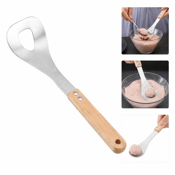 Stainless Steel Meatball Scoop - Meatball Maker ToolMeatball Spoon Maker for Large Batches of Beef Meatballs & Rice Balls