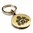 thumbnail image 1 of Stainless Steel Mechanist Fantasy Class Round Medallion Keychain Circle Ring, 1 of 2