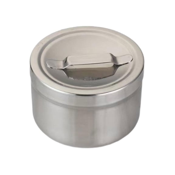 Stainless Steel Medicine Organizer Cotton Ball Storage Container Rustproof Jar