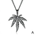 thumbnail image 1 of Stainless Steel Men's Cannabis Weed Marijuana Leaf Pendant Necklace,Stainless Steel Marijuana Weed Necklace Cannabis Leaf Pendant H6T0, 1 of 9