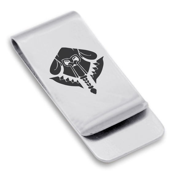Stainless Steel Mercenary Classic Slim Money Clip Credit Card Holder