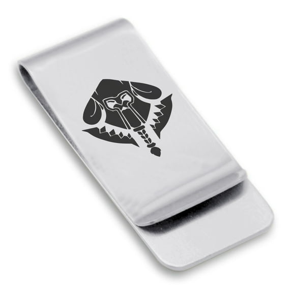 Stainless Steel Mercenary Classic Slim Money Clip Credit Card Holder