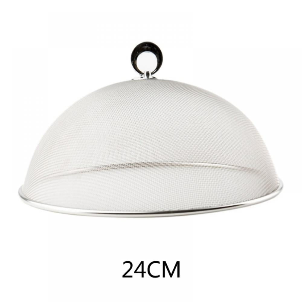 Deals Stainless Steel Mesh Dome Food Cover Round Splatter Screen Anti-flies Foldable Food Meal Protector Tent Food Protector for Home Kitchen,Diameter