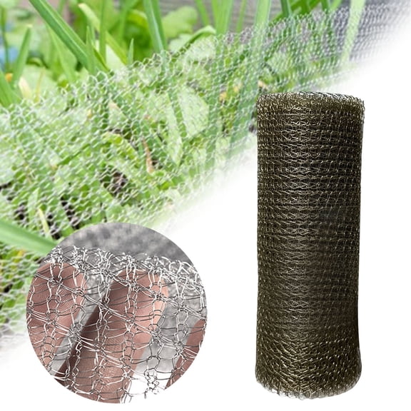 Stainless Steel Mesh Roll,118X5inch Rodent Proof Hardware Cloth, Fence Wire Netting, Garden Plant Protection Mesh, Cuttable Galvanized Wire Mesh, Pest Barrier for Garden Yard Home and Outdoor Use