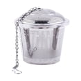 thumbnail image 1 of Stainless Steel Mesh Seasoning Ball Tea Strainer with Lid and Extended Chain, 1 of 1