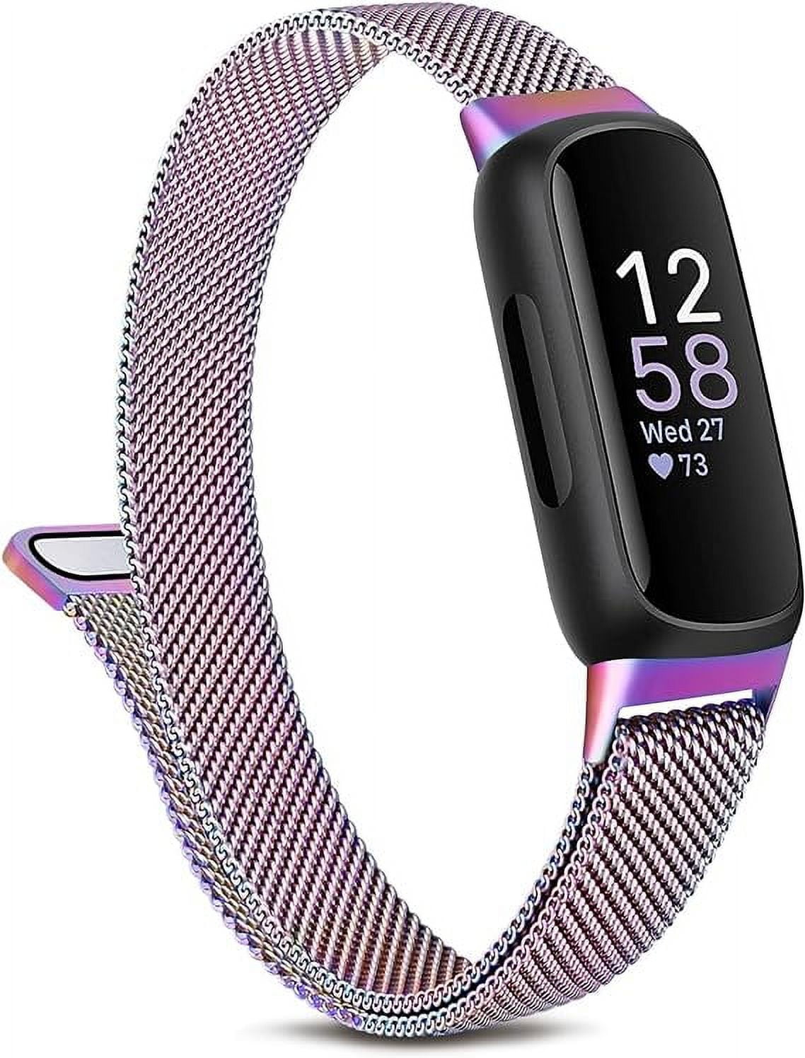 For Fitbit Inspire 3 Stainless Steel Metal Milanese Mesh Buckle