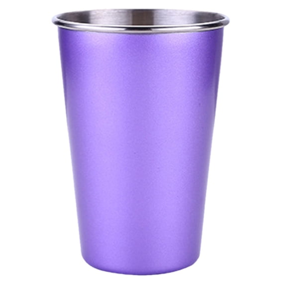 Stainless Steel Metal Drinking Tumblers, Unbreakable Lightweight Cups for Home, Office, and Outdoor Use