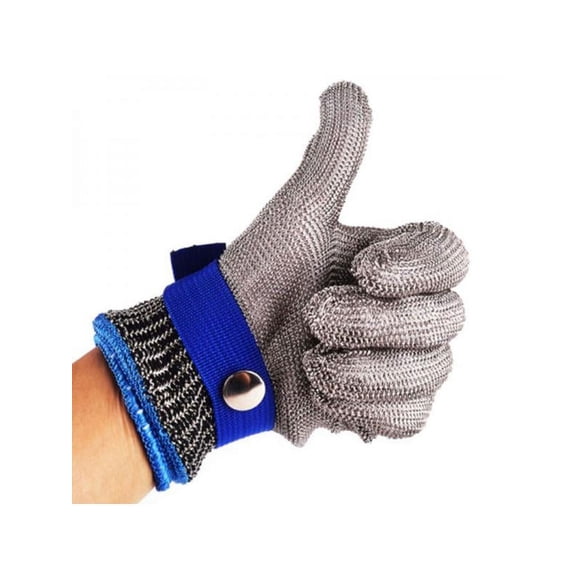 Stainless Steel Metal Full Finger Mesh Butcher Work Safety Protect Glove Cut Proof Stab Resistant Work Glove