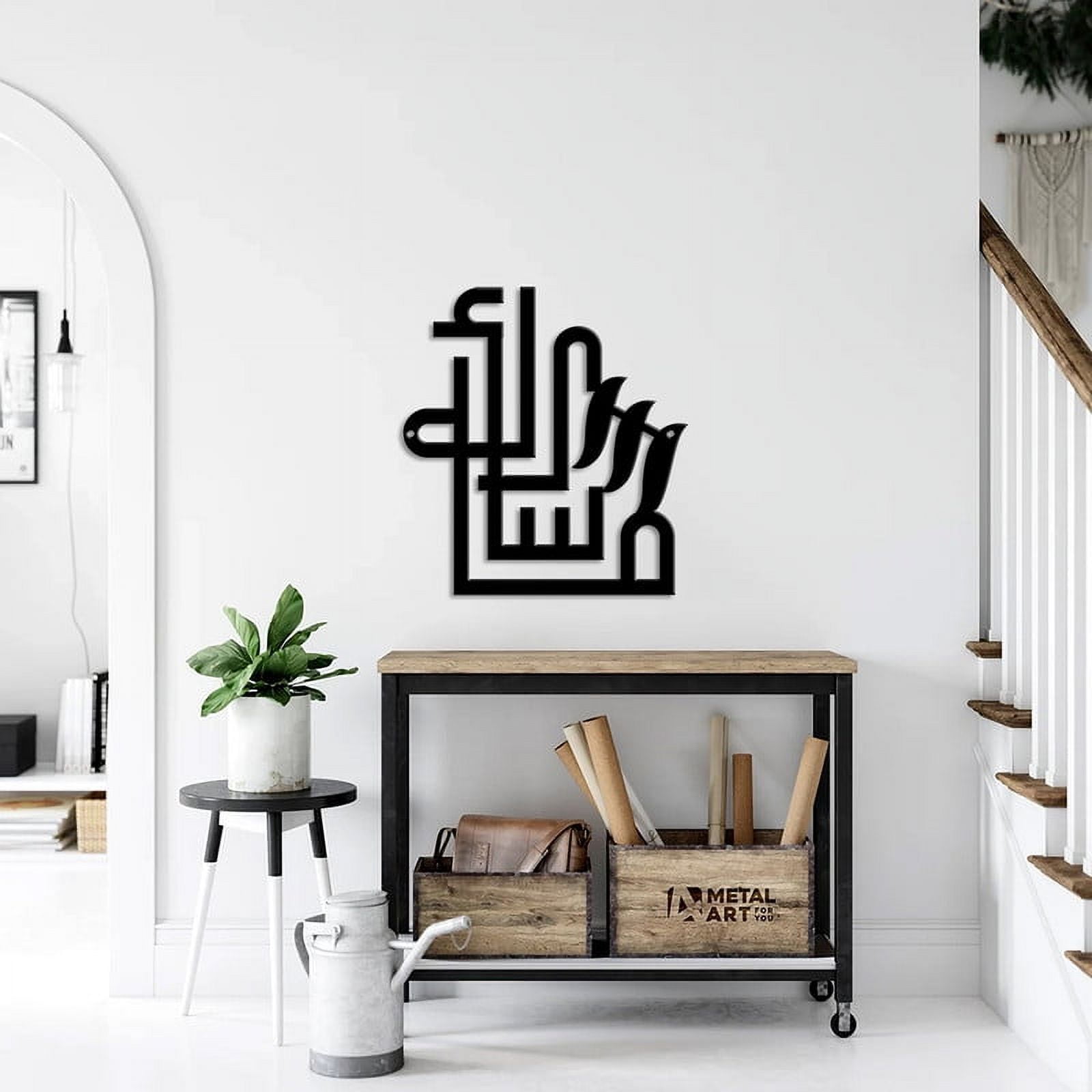 Stainless Steel Metal Geometric Decor Line Art Wall Decor Minimalist ...