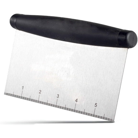 Stainless Steel Metal Griddle Scraper Chopper - Great as Dough Cutter for Bread and Pizza Dough - Multipurpose Kitchen Utensil for Flat Top Griddle