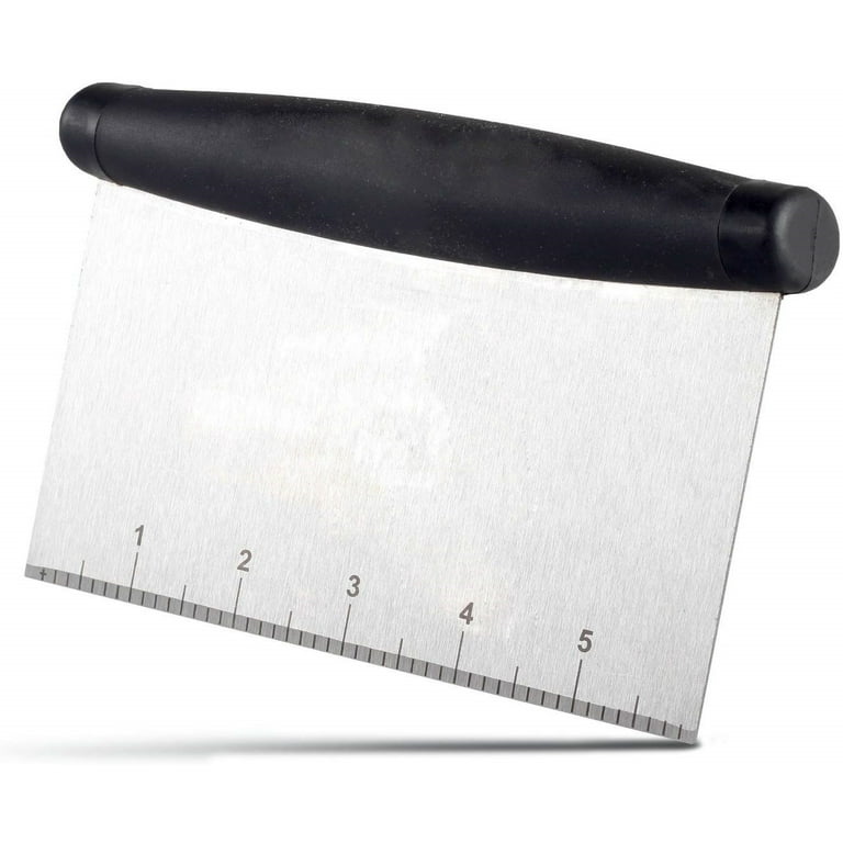 Vive Comb Stainless Steel Bench Scraper, Dough Cutter Chopper