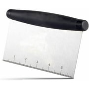 Stainless Steel Metal Griddle Scraper Chopper - Great as Dough Cutter for Bread and Pizza Dough - Multipurpose Kitchen Utensil for Flat Top Griddle