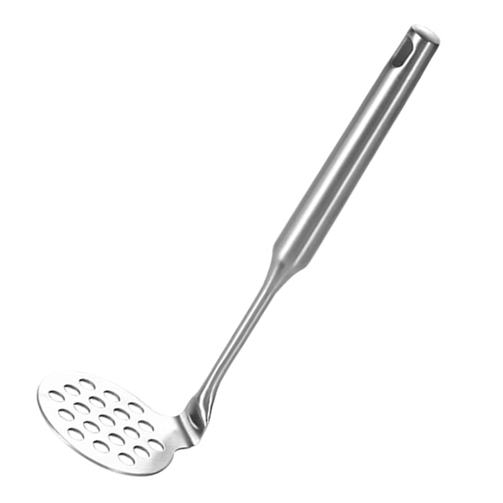 Stainless Steel Metal Potato & Vegetable Masher Silicone Bowl Scraper