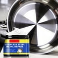thumbnail image 1 of Stainless Steel Metal Repair Paste 120g, Rust Remover and Polish Restores Mirror-Like Shine Non-Scratch Protective Coating for Pots Pans Sinks Kitchen Appliances Household Surfaces, 1 of 9