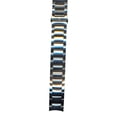 thumbnail image 1 of Stainless Steel Metal, Silver Tone Bracelet/Clasp, 14mm, Small Size, Push Button Deployant Clasp, Fits Watch Model 24646  000175, 1 of 4