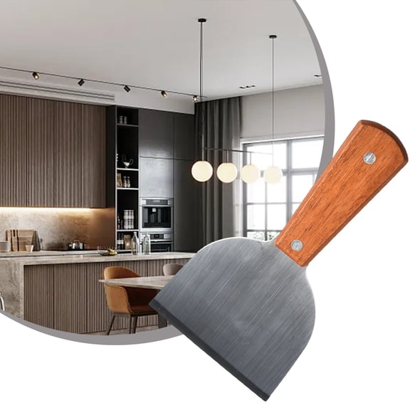Stainless Steel Metal Spatula Turner Flat Burger Pancake Pizza Grill Flipper