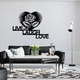 thumbnail image 1 of Stainless Steel Metal Wall Art Metal LOVE Wall Sign Family Wall Decor Rustic Letter Wall Decor Black Word Sculpture Housewarming Gift for Couple Wedding Gifts, 1 of 6