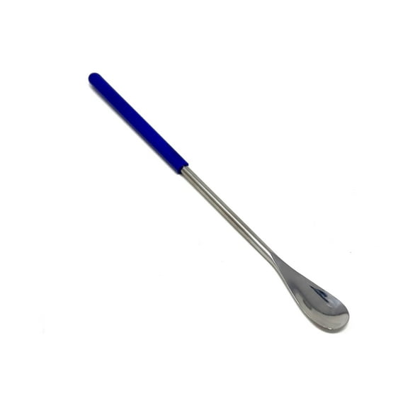Stainless Steel Micro Lab Flat Spoon Spatula Sampler, with Vinyl Handle 6" ( 15.24 cm)