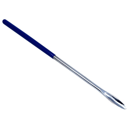 Stainless Steel Micro Lab Spoon/Scoop Spatula Blade Sampler, with Vinyl Handle 6.25"