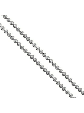25 - 4.5 Inch - 2.4mm Stainless Steel Ball Chain Key Chains - Dog Tag  Chains - Tag Keychains