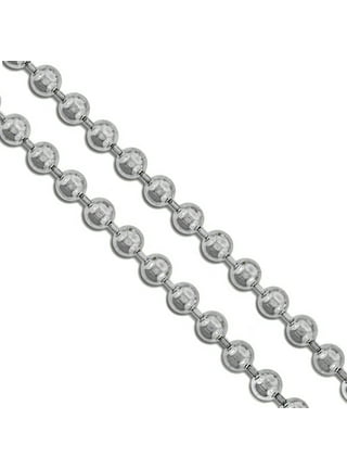 50-Pack Dog Tag Chain Ball Chain Necklace Bulk, Beaded Necklace Chains for  Jewelry Making DIY Crafts, Military Blank Dog Tag Necklace for Men, Silver  Nickel Plated Metal 24 Long 2.4mm Ball Bead