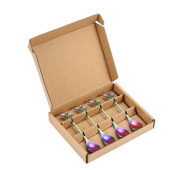 Stainless Steel Milk Coffee Spoons Dessert Ice Cream Fruit Spoon Teaspoon Accessories Tableware Gift, Usupdd 2025 Stainless Steel Milk Coffee Spoons