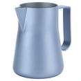 thumbnail image 1 of Stainless Steel Milk Frothing Pitcher 350ml - Elegant Blue Coffee Latte Art Jug for Home Baristas and Coffee Enthusiasts, 1 of 9