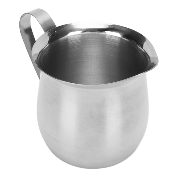 Stainless Steel Milk Frothing Pitcher 8 oz / 236 ml Ergonomic Espresso Steaming Cup Jug for Coffee Creamer Sauces
