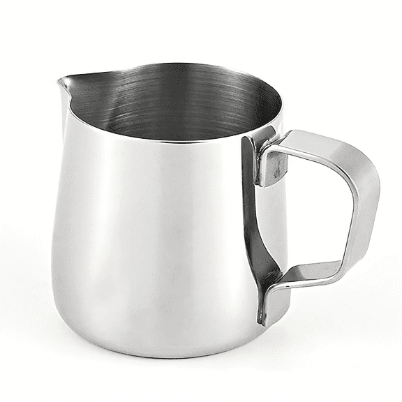 Stainless Steel Milk Frothing Pitcher for Cappuccino Latte Art, Espresso, and Steaming - 5oz/150ml Barista Frother Cup, Milk Frother Steamer Cup for Coffee Matcha Chai Latte & Hot Chocolate