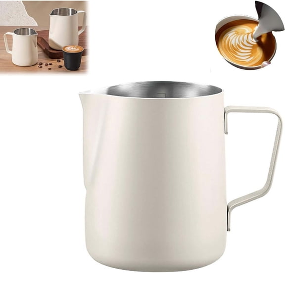 Stainless Steel Milk Frothing Pitcher Large Capacity Steaming Jug For Latte Art