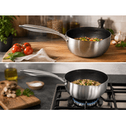StarCrafts Stainless Steel Milk/Sauce pan with Non-Stick Honeycomb Design