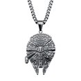 thumbnail image 1 of Stainless Steel Millennium Falcon Pendant, 24, 1 of 2