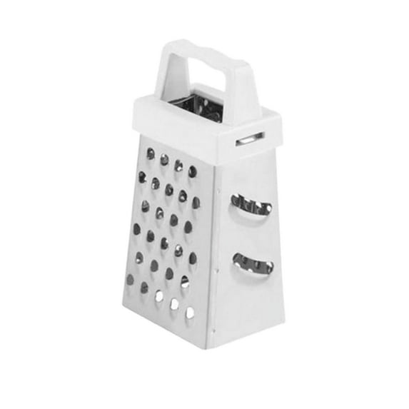 Stainless Steel Mini Four Sided Grater with Protective Cover for Versatile Vegetable Cutting and Easy Storage
