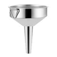 thumbnail image 1 of Stainless Steel Mini Funnel Set, Food-Grade Metal Funnels for Kitchen, Transfer Liquids, Spices, Oils, Dry Goods Into Bottles & Flasks, 5 Sizes for Canning, Crafting, Travel, , Stainless Steel Funnel, 1 of 6